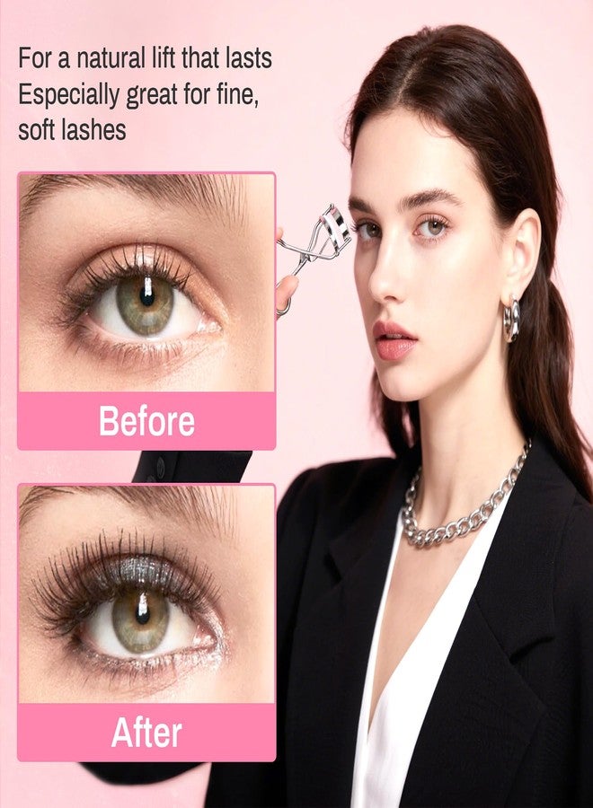 RAQEHO 40pcs Eyelash Curler Refills - Transparent Silicone Eye Lash Curler Rubber Refill Pads Rizador De PestañAs Replacement Pads for Universal Eyelash Curler Eyelashes Accessories with Storage Box - Image 4